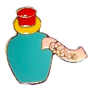 Alice Wonderland Lapel Pin Drink Bottle Badge Brooch Pin Accessories Jewelry
